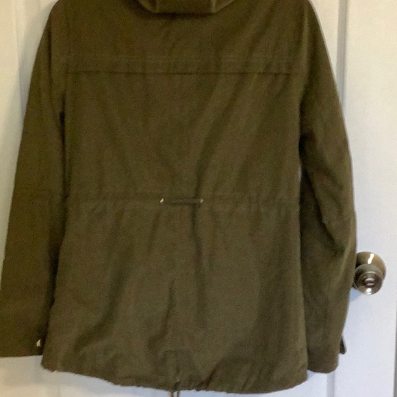 🦋 JASON MAXWELL Outerwear Collection hooded olive green utility jacket. Size PM - Picture 6 of 14